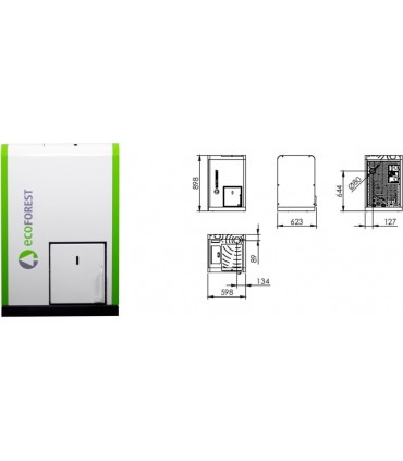 CALDERA DE PELLETS CANTINA COMPACT 12 KW ECOFOREST