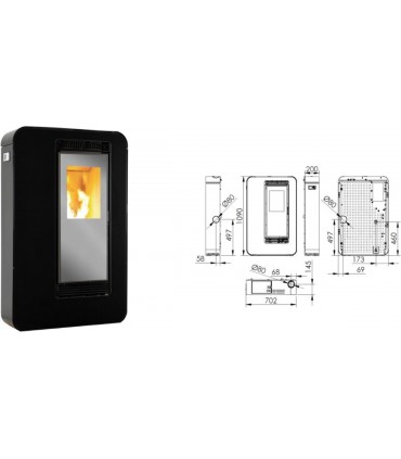 ESTUFA DE PELLET MONACO 7,5KW ECOFOREST