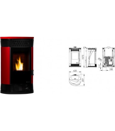 ESTUFA DE PELLET ATENAS 14  KW ECOFOREST