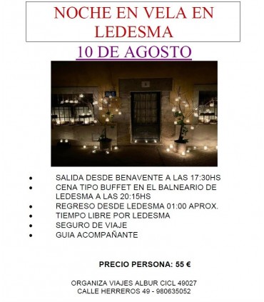 LEDESMA EN VELAS 10 de agosto